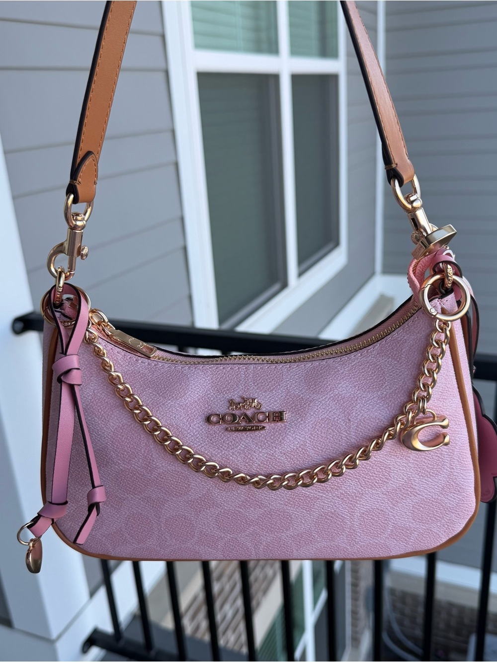 Coach Powder Pink Teri Shoulder Bag Collection